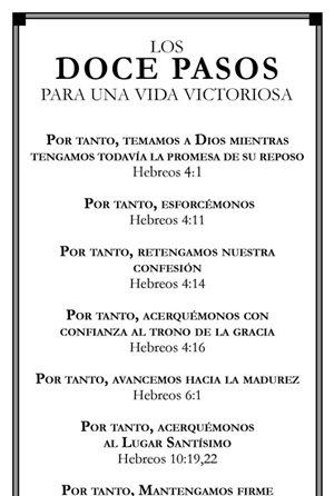 This is and image of the Los Doce Pasos para una Vida Victoriosa product.